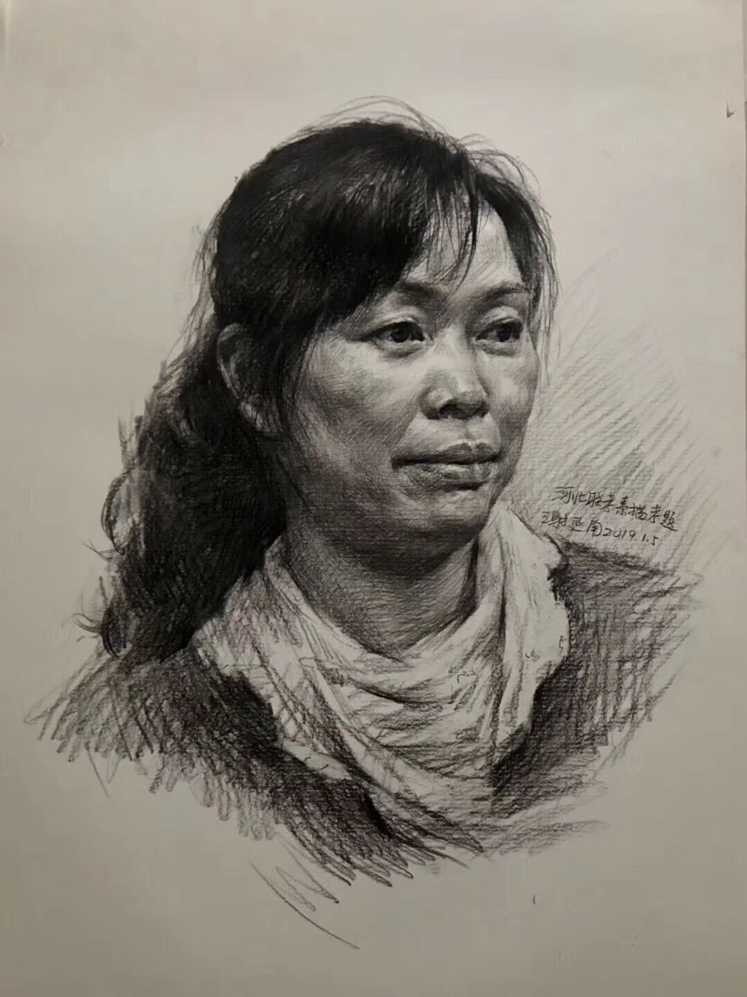 2019年河北美術聯考素描考題附范畫