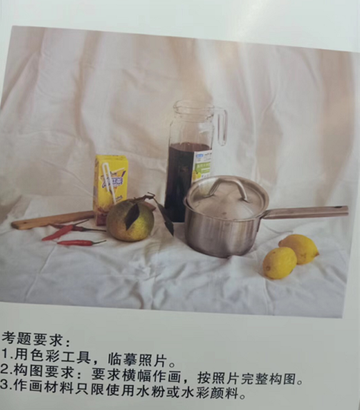 2020年遼寧美術聯考色彩考題