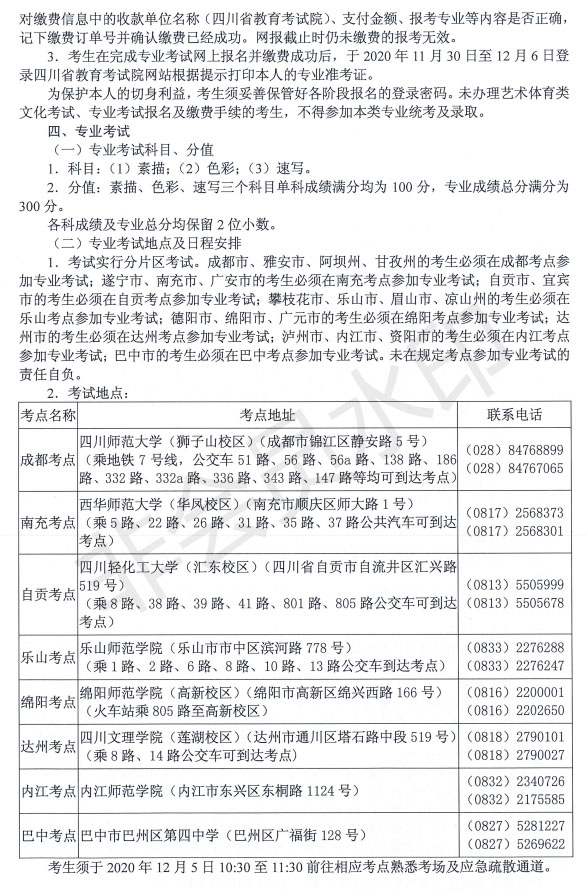 2021年四川省美術與設計類專業招生簡介